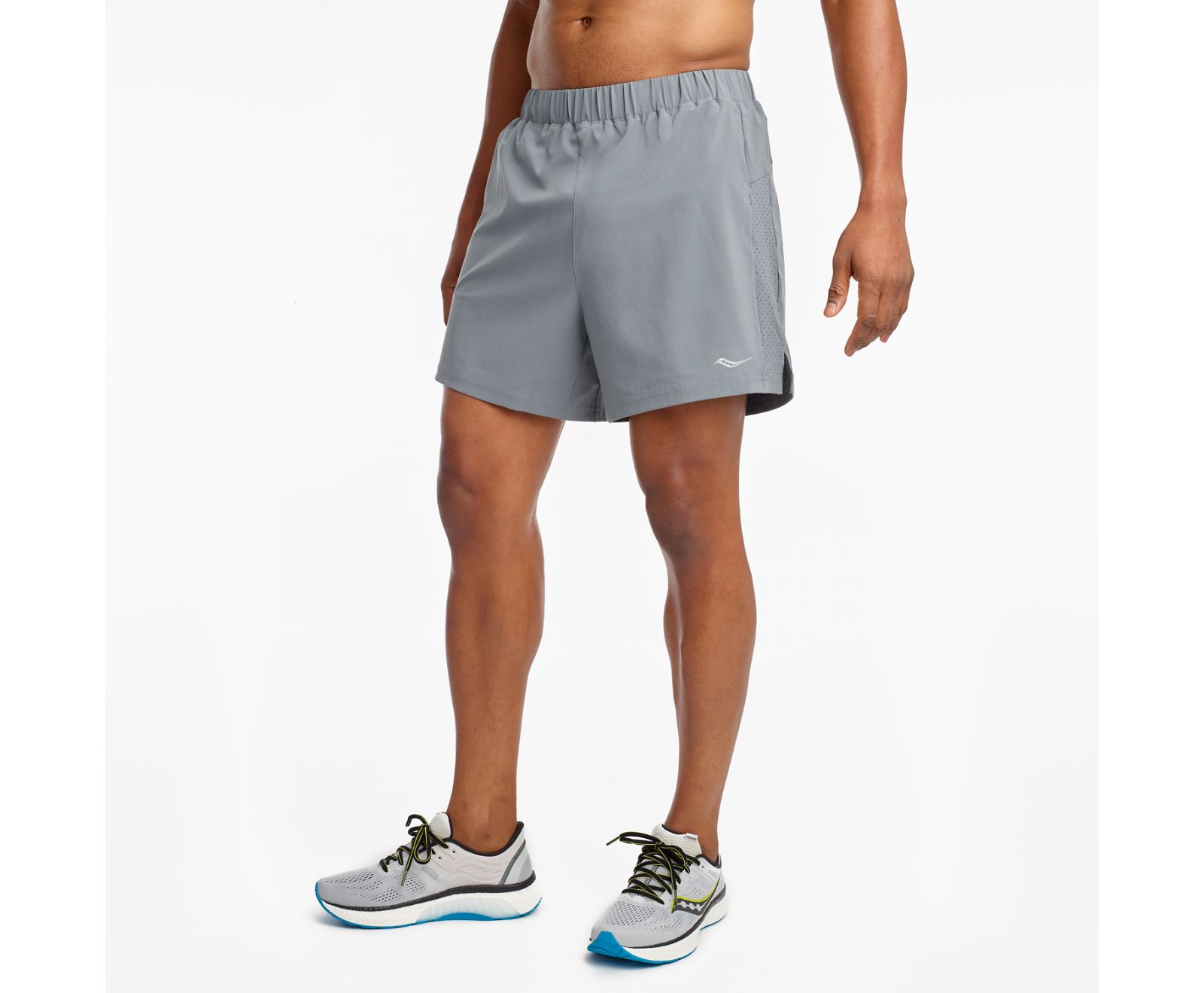 Men's Saucony Outpace 5" Shorts Grey | Singapore 655TCEV